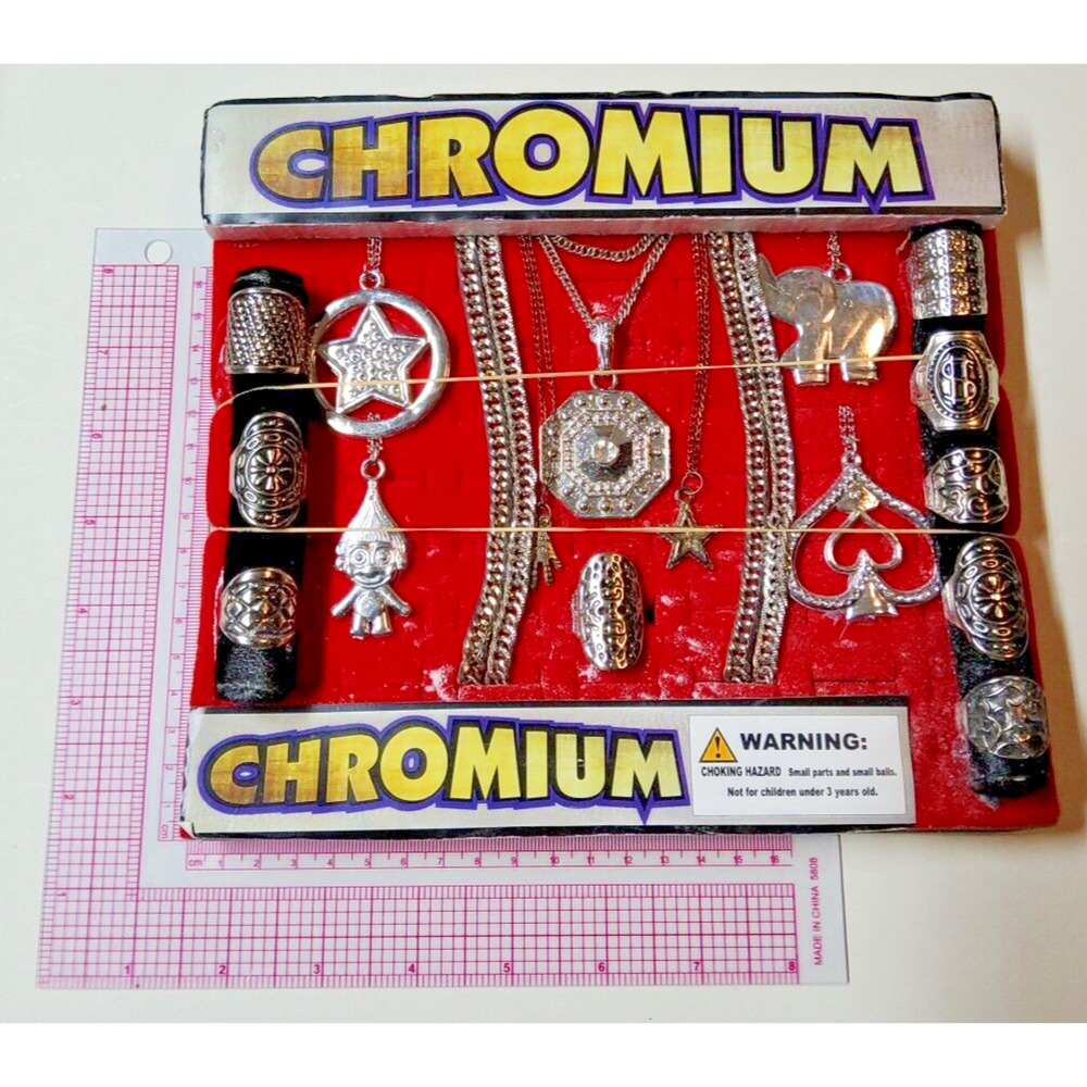 Vintage Vending Display Board Chromium 0333